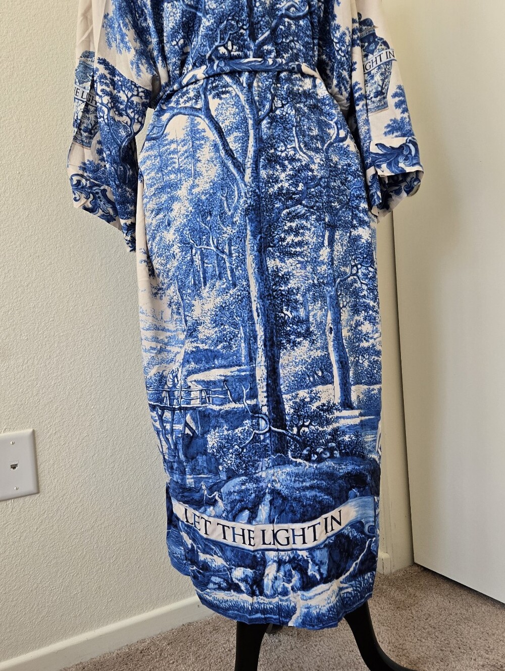 NWT MARKET OF STARS Opera Duster Bamboo Kimono Robe in Let the Light Flowy O/S - Picture 9 of 16